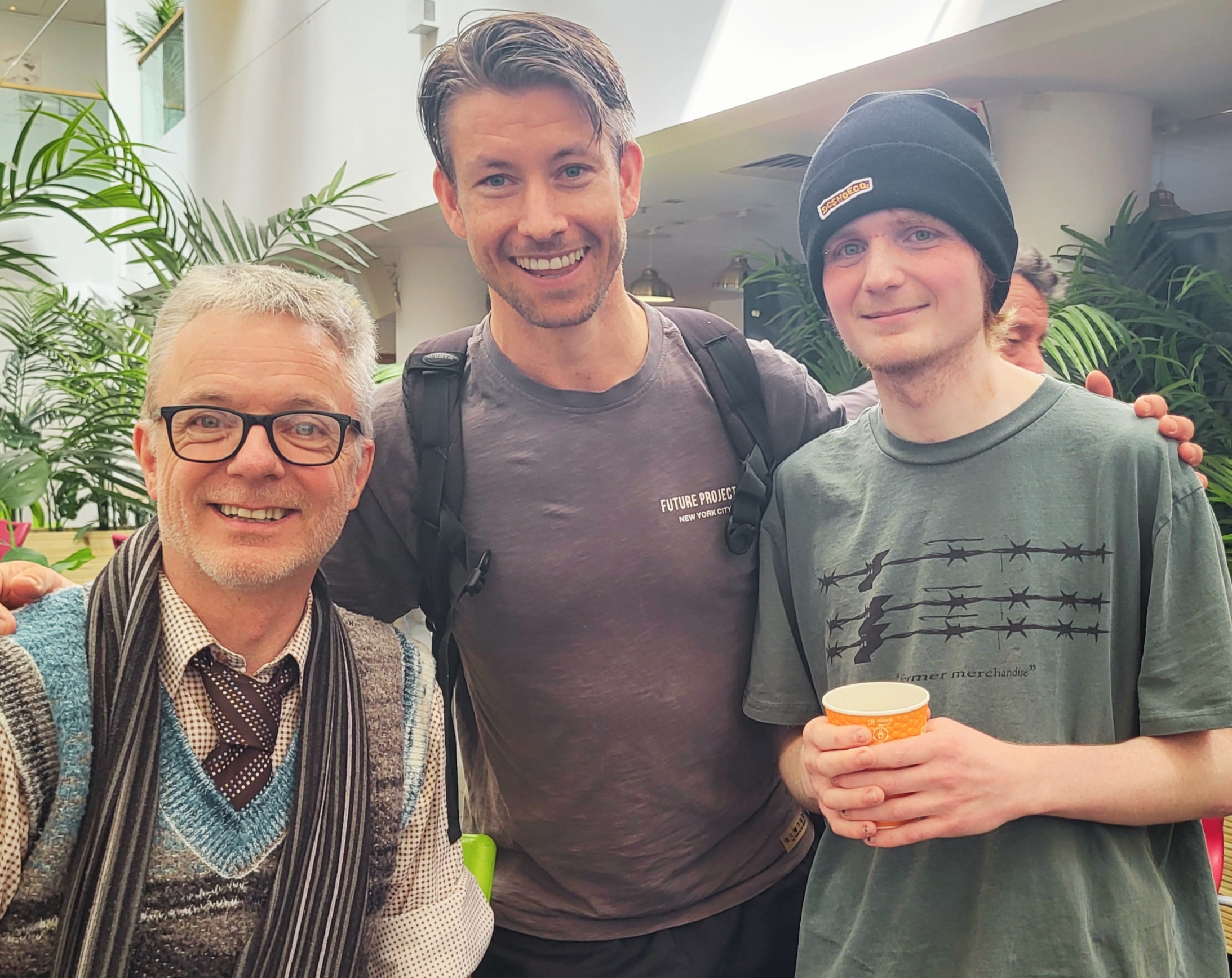Pete Evia-Rhodes with ADHD keynote speakers at an ADHD event in Barnet